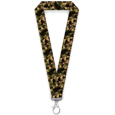 Lanyard personalizat camuflaj